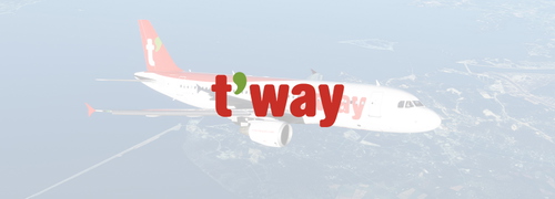 [Fenix A320] T'way Air (티웨이항공) 리버리 (Version 1.0)