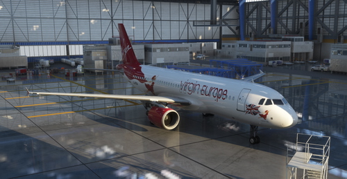 Fenix A320 Virgin Europe Fearless Lady (G-VFEA) Fictional