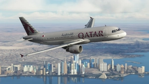 Fenix A320 IAE Qatar Airways A7-AHA 8K & 4K thumbnail 1
