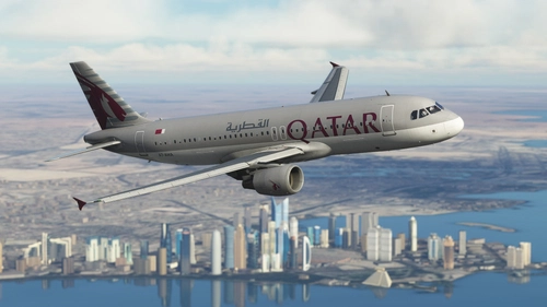 Fenix A320 IAE Qatar Airways A7-AHA 8K & 4K