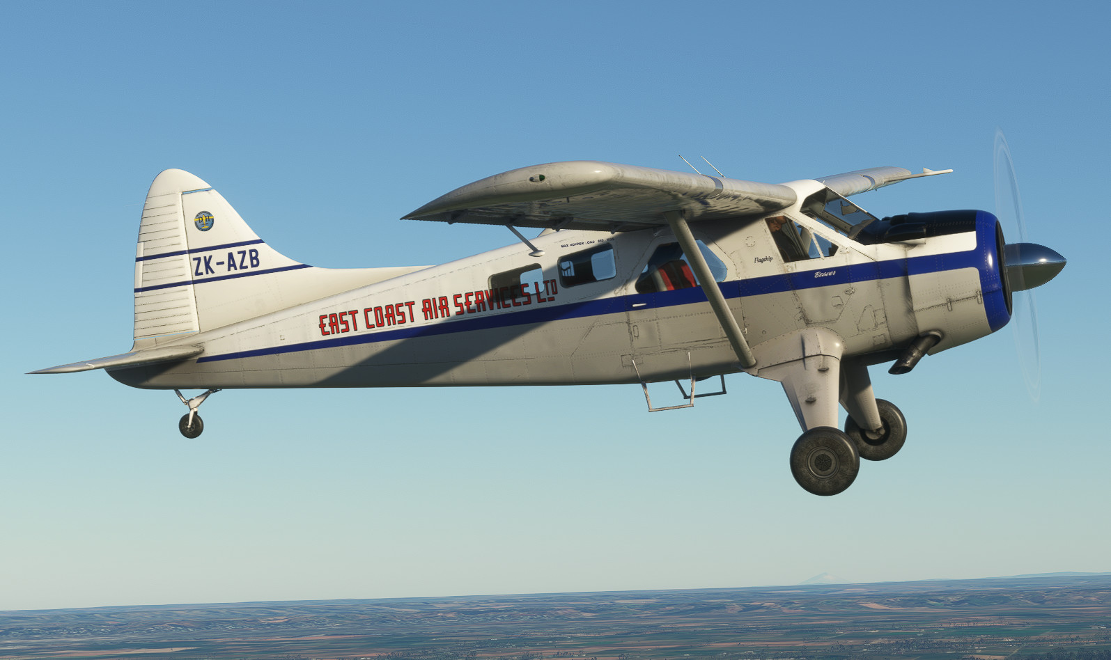 FieldAir ZK-AZB (New Zealand) | BlackbirdSims De Havilland DHC-2