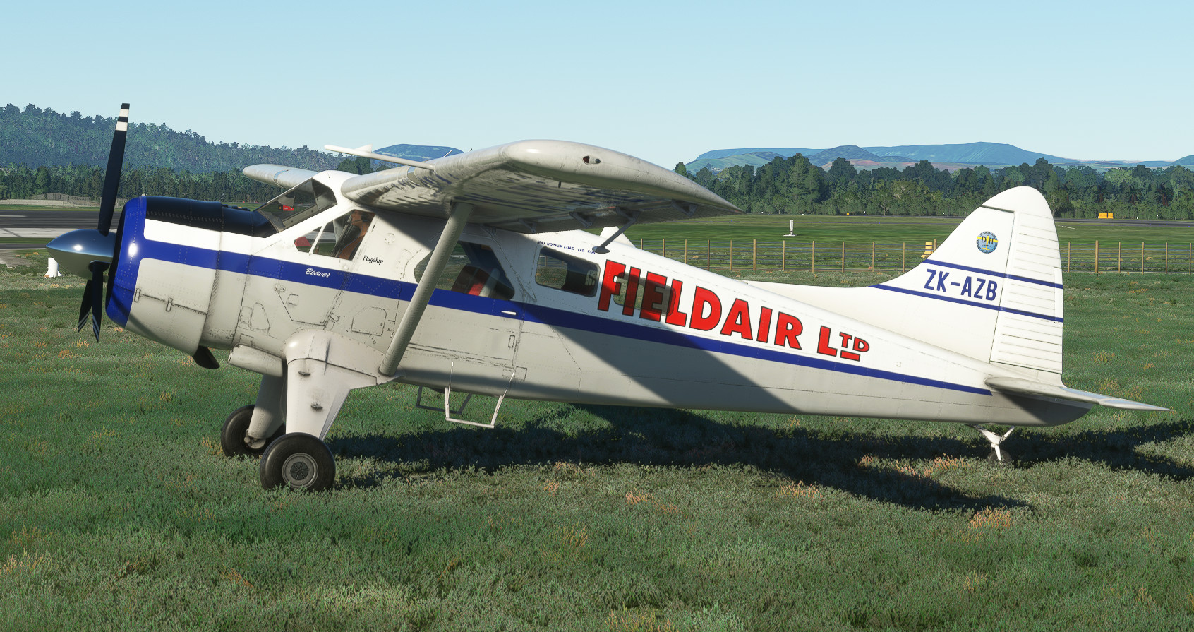 FieldAir ZK-AZB (New Zealand) | BlackbirdSims De Havilland DHC-2