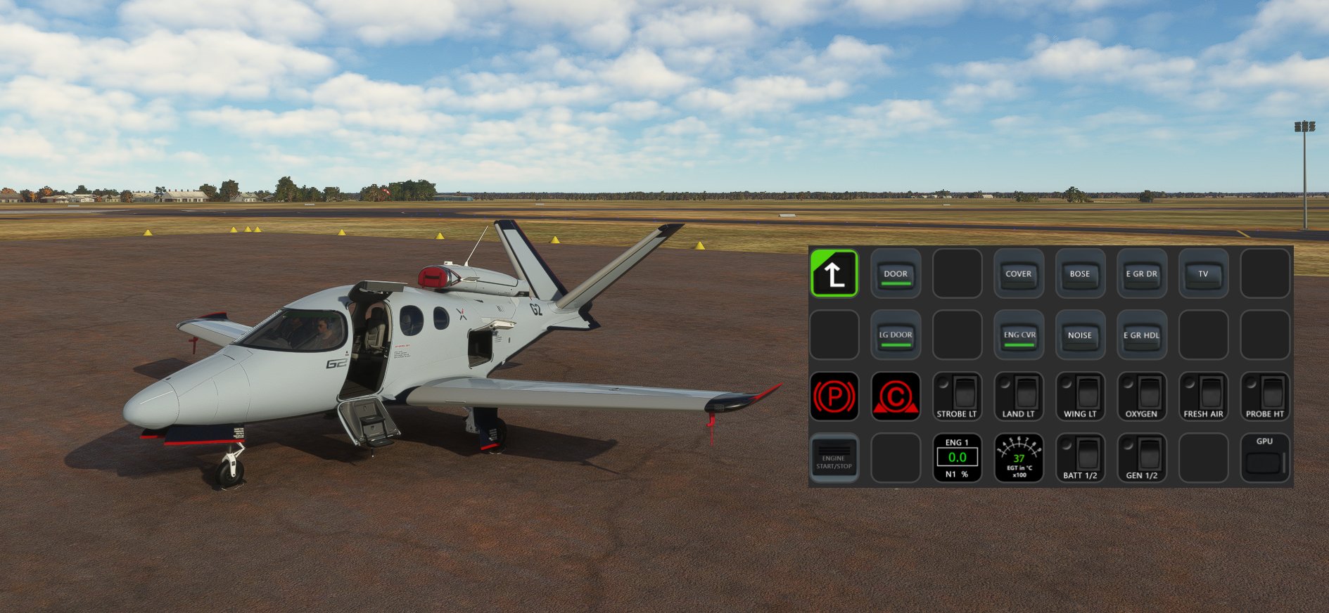 FlightFX Cirrus SF50 Vision AAO Scripts & StreamDeck XL Profile & StreamDeck + Profile - Image 1