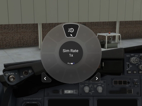 Flow Sim Rate Scroll Widget