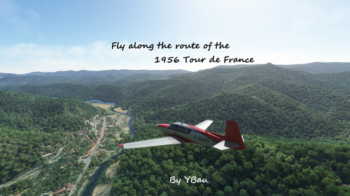 Fly over the Tour de France route