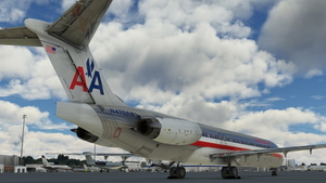 [Fly the Maddog X] American Airlines McDonnell Douglas MD-82 (Bare clean metal). thumbnail 2