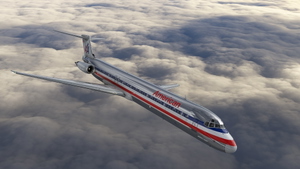 [Fly the Maddog X] American Airlines McDonnell Douglas MD-82 (Bare clean metal). thumbnail 4