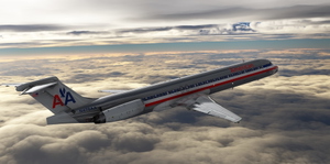 [Fly the Maddog X] American Airlines McDonnell Douglas MD-82 (Bare clean metal). thumbnail 6