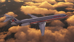 [Fly the Maddog X] American Airlines McDonnell Douglas MD-82 (Bare clean metal). thumbnail 7