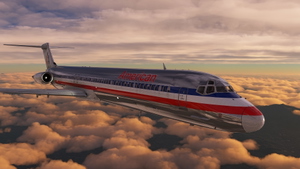[Fly the Maddog X] American Airlines McDonnell Douglas MD-82 (Bare clean metal). thumbnail 8