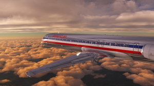 [Fly the Maddog X] American Airlines McDonnell Douglas MD-82 (Bare clean metal). thumbnail 9
