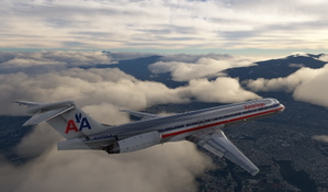 [Fly the Maddog X] American Airlines McDonnell Douglas MD-82 (Bare clean metal). thumbnail 10