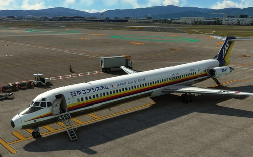 Fly the Maddog X DC-9-81/MD-81 Japan Air System & Harlequin Air Full Fleet Pack (w/cabin)