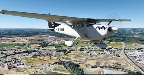 FlyBy C172 Livery (G-BXXK) (Classic Gauge Cockpit)
