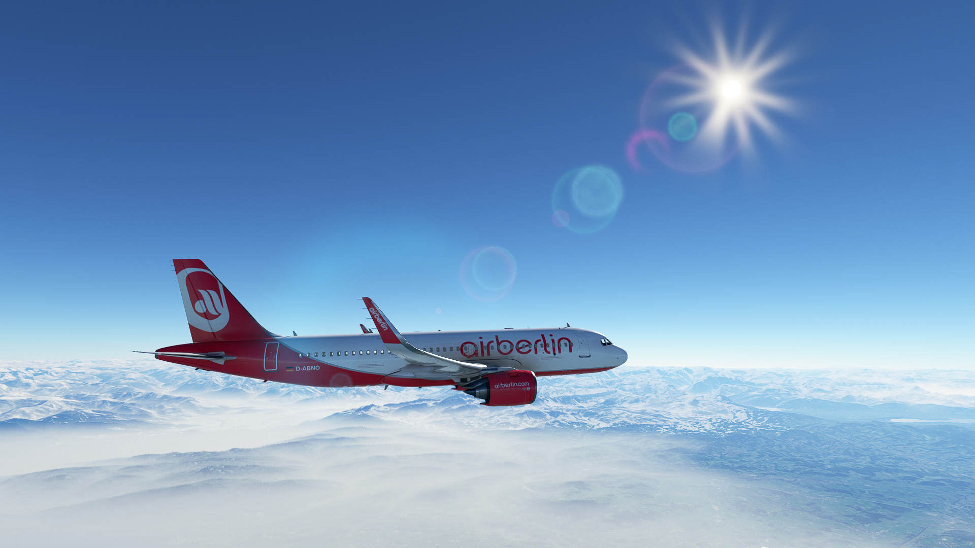 [A32NX] Flybywire A320NEO Airberlin Livery 8K - Image 1