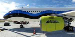 [A32NX] FlyByWire | Airbus A320neo AirBaltic Estonia YL-CSJ in 8k thumbnail 4