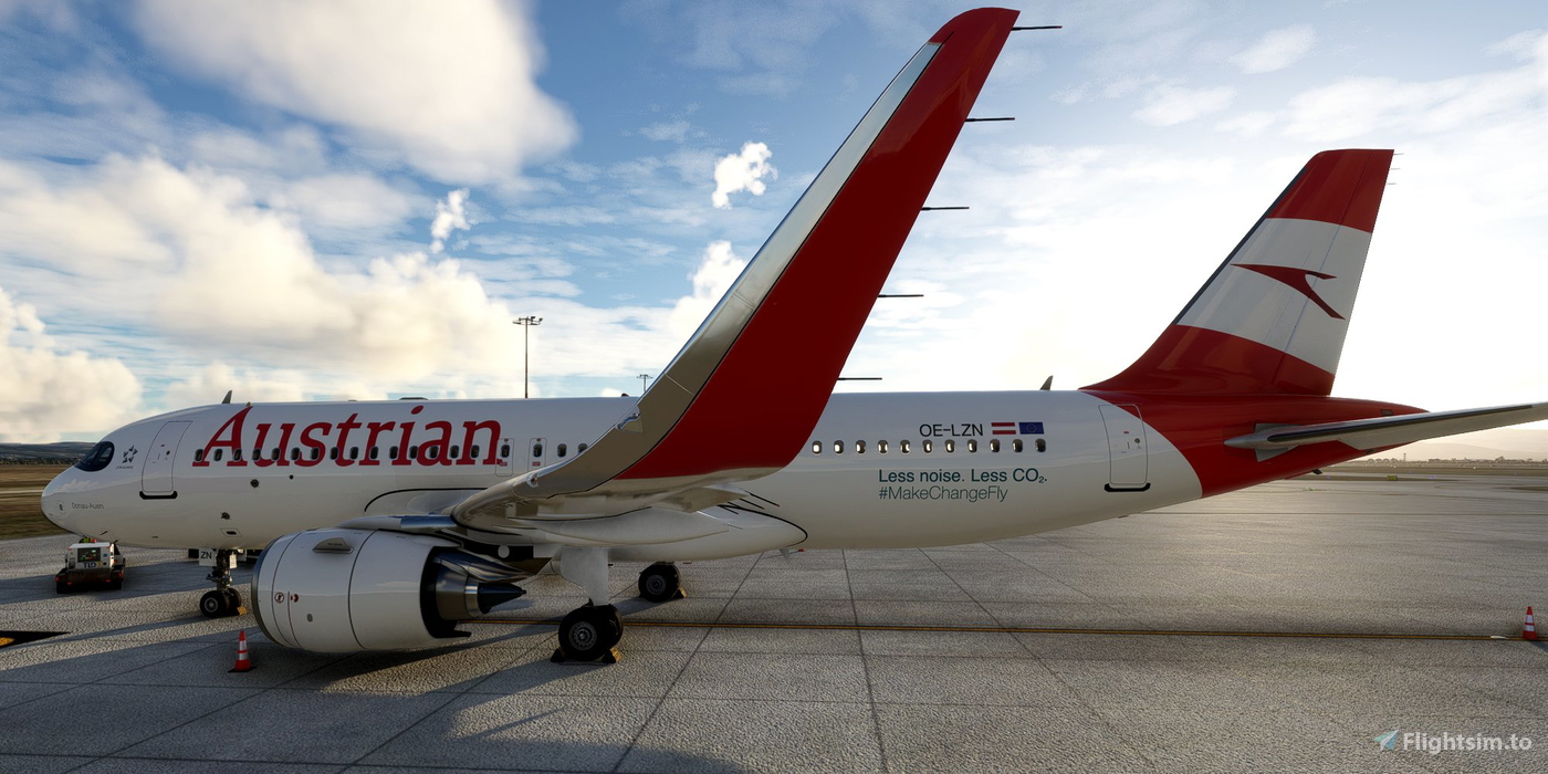 [A32NX] FlyByWire | Airbus A320neo Austrian Airlines OE-LZN in 8k for ...