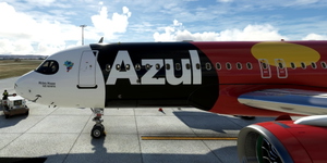 [A32NX] FlyByWire | Airbus A320neo AZUL Mickey Mouse PR-YSH in 8k thumbnail 3
