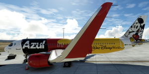 [A32NX] FlyByWire | Airbus A320neo AZUL Mickey Mouse PR-YSH in 8k thumbnail 5
