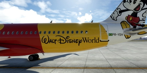 [A32NX] FlyByWire | Airbus A320neo AZUL Mickey Mouse PR-YSH in 8k thumbnail 6