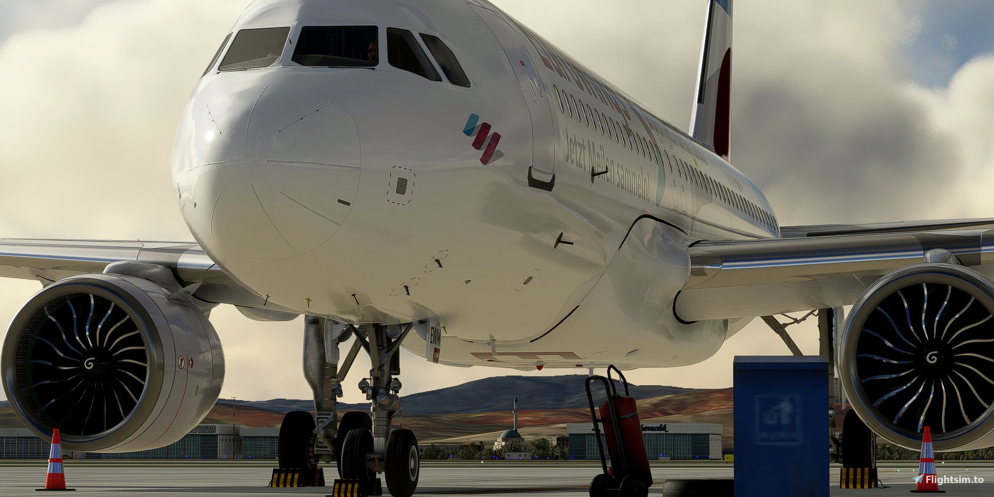 [A32NX] FlyByWire | Airbus A320neo Eurowings D-AEWM in 8k - Image 1