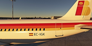 [A32NX] FlyByWire | Airbus A320neo IBERIA Old Livery EC-IGK 8k thumbnail 6