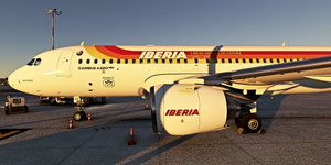 [A32NX] FlyByWire | Airbus A320neo IBERIA Old Livery EC-IGK 8k thumbnail 3