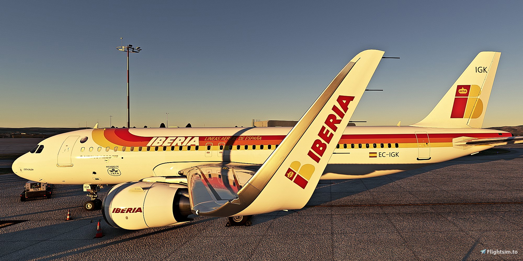 A32NX] FlyByWire | Airbus A320neo IBERIA Old Livery EC-IGK 8k