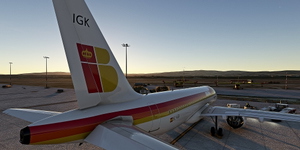 [A32NX] FlyByWire | Airbus A320neo IBERIA Old Livery EC-IGK 8k thumbnail 8