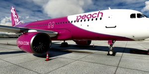 [A32NX] FlyByWire | Airbus A320neo Peach JA20IP 8k thumbnail 9