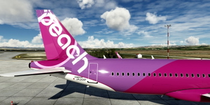 [A32NX] FlyByWire | Airbus A320neo Peach JA20IP 8k thumbnail 8