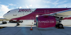 [A32NX] FlyByWire | Airbus A320neo Peach JA20IP 8k thumbnail 4
