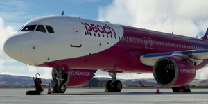 [A32NX] FlyByWire | Airbus A320neo Peach JA20IP 8k thumbnail 2