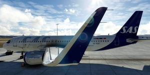 [A32NX] FlyByWire | Airbus A320neo Scandinavian SAS SE-RUD in 8k thumbnail 5
