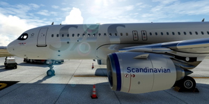 [A32NX] FlyByWire | Airbus A320neo Scandinavian SAS SE-RUD in 8k thumbnail 4