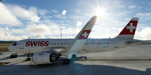 [A32NX] FlyByWire | Airbus A320neo  Swiss Air Lines HB-JDF 8k thumbnail 5