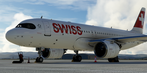 [A32NX] FlyByWire | Airbus A320neo  Swiss Air Lines HB-JDF 8k thumbnail 2