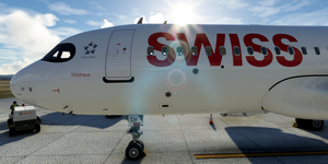 [A32NX] FlyByWire | Airbus A320neo  Swiss Air Lines HB-JDF 8k thumbnail 3