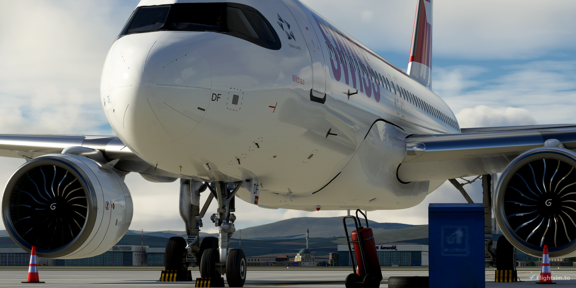 A32NX] FlyByWire | Airbus A320neo Swiss Air Lines HB-JDF 8k
