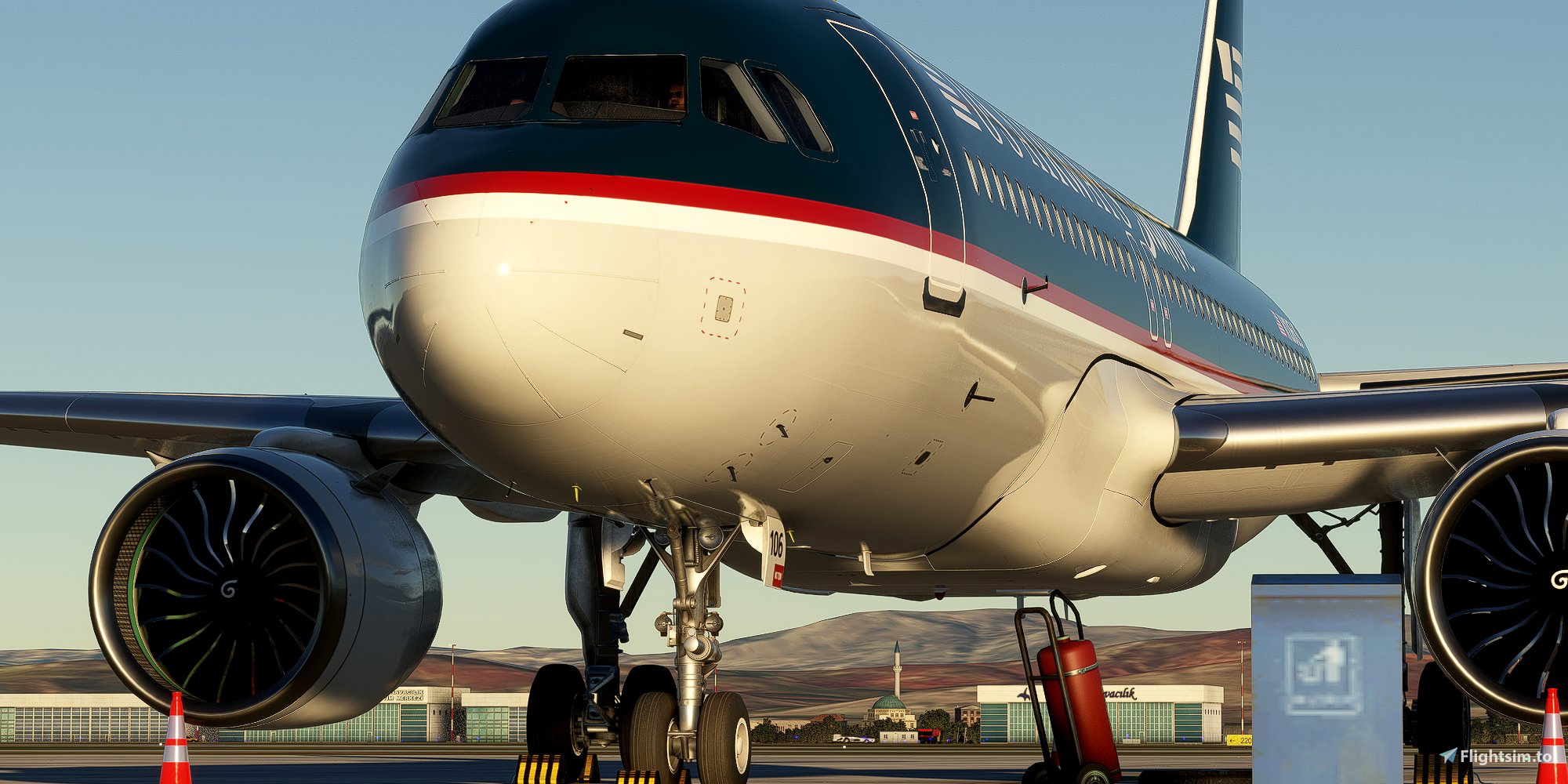 [A32NX] FlyByWire | Airbus A320neo US AIRWAYS Shuttle N106US in 8k - Image 1
