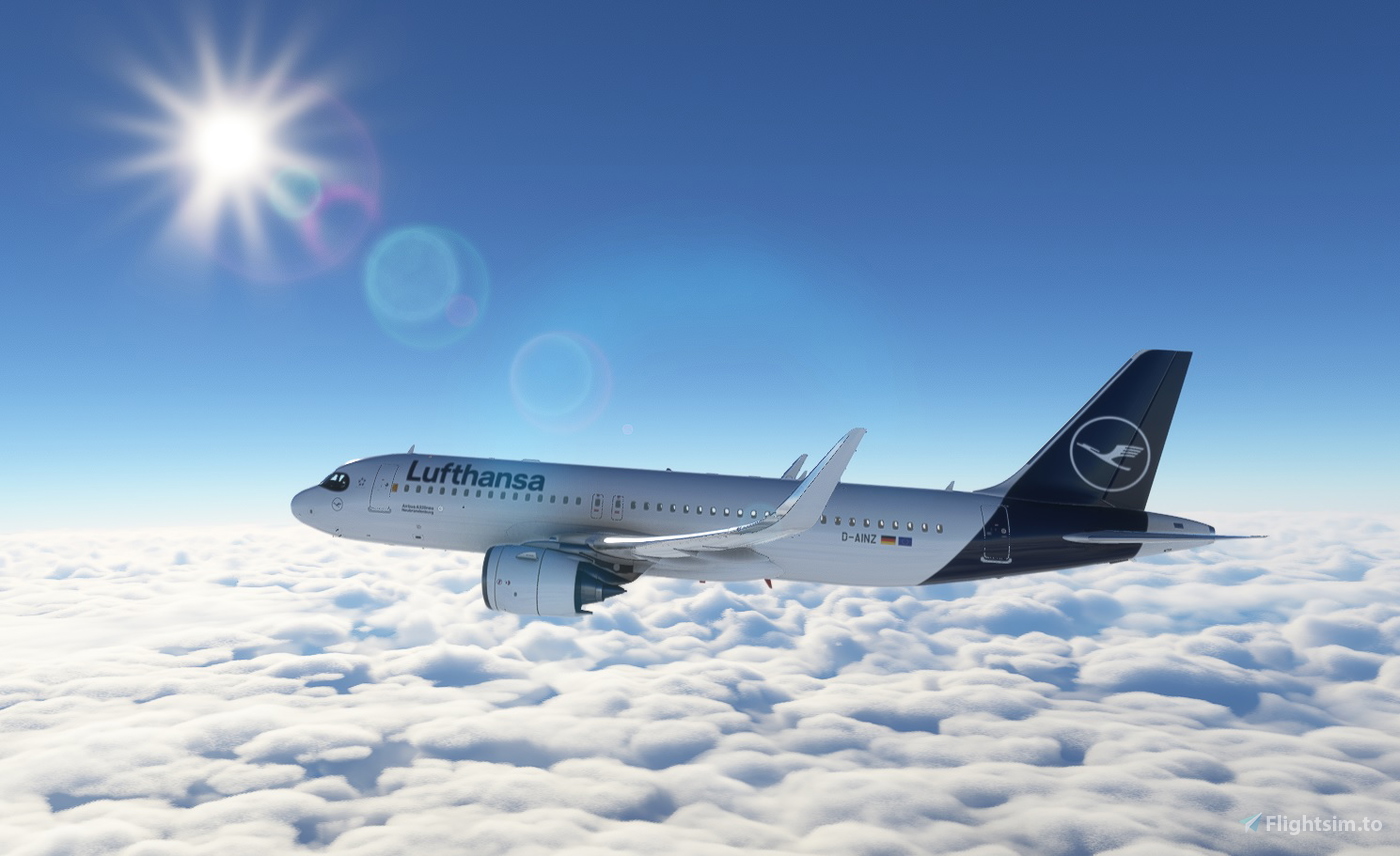 FlyByWire Lufthansa (DLH) A320-271N (D-AINZ) Simbrief Airframe Link for ...