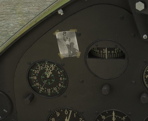 FlyingIron F6F "Betty Grable" panel photo