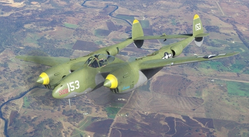 Flyingiron P-38 lightning Scarlet Scourge