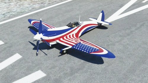 FlyingIron SpitfireIX Repaint Livery:  Old Glory