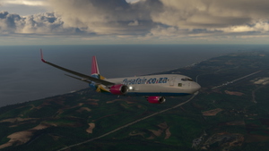 FlySafair Boeing 737-800 PMDG BW ZS-SJV Springboks thumbnail 5