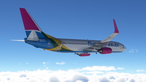 FlySafair Boeing 737-800 PMDG BW ZS-SJV Springboks thumbnail 8