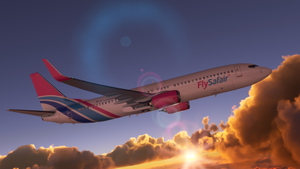 FlySafair Boeing 737-800 PMDG BW ZS-ZWM New Livery 2022 thumbnail 4