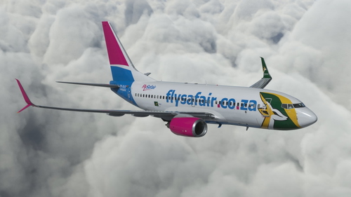 FlySafair Fictional Boeing 737-700 PMDG SSW ZS-SJU Springboks