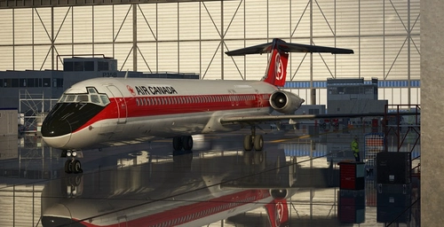 FlytheMaddog X - AIR CANADA MD-80 old colors livery (*fictional)