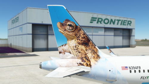 [A32NX] Frontier Airlines(Rivero The Puerto Rican Crested Toad )[N394FR]8K